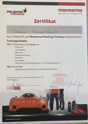 Zertifikat – King Detailing Neumünster